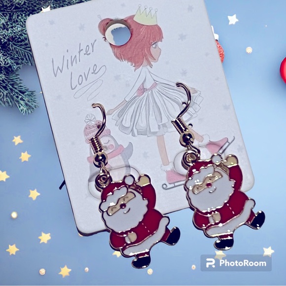 🎅🏻🆕 Santa Claus Drop Earrings - Picture 1 of 2